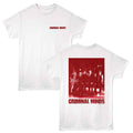 White Criminal Minds t-shirt featuring Criminal Minds Group cast design