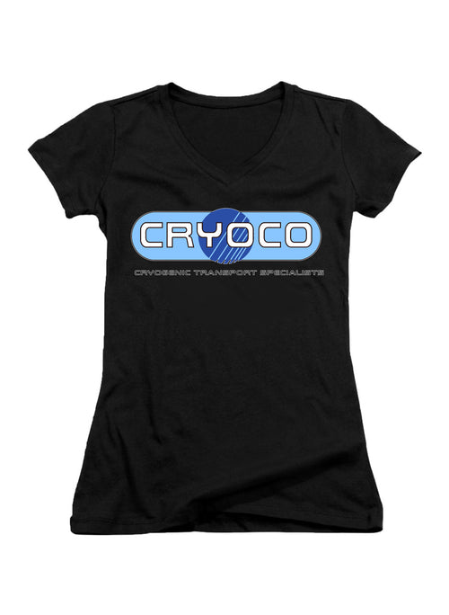Black Cryoco Juniors V-Neck T-Shirt