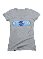 Gray Cryoco Juniors V-Neck T-Shirt