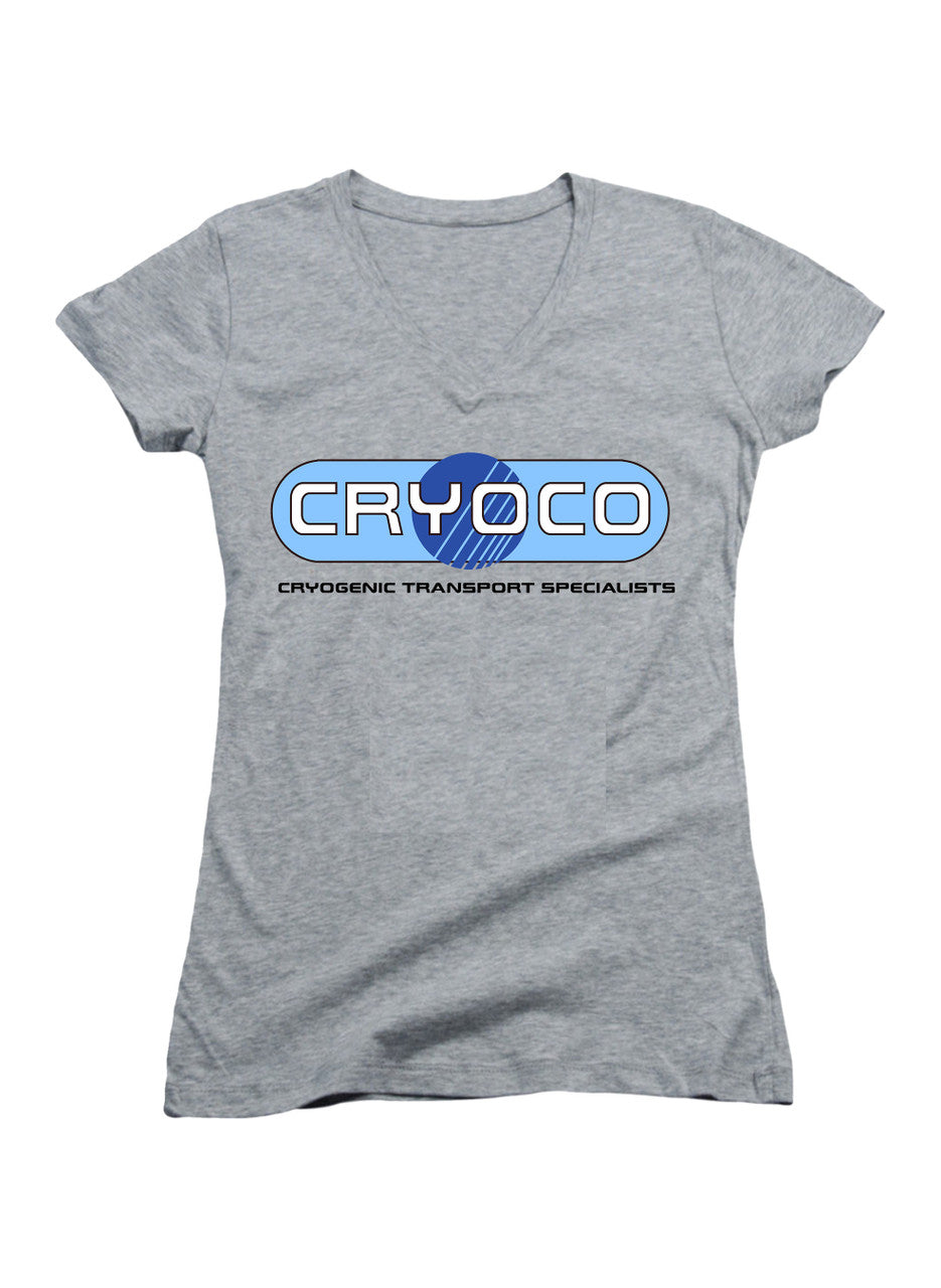 Gray Cryoco Juniors V-Neck T-Shirt