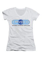 White Cryoco Juniors V-Neck T-Shirt