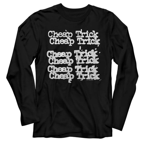 Cheap Trick Long Sleeve T-Shirt - Name Repeat