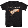 Black Cyndi Lauper t-shirt featuring Cyndi Lauper Suit Photo portrait design