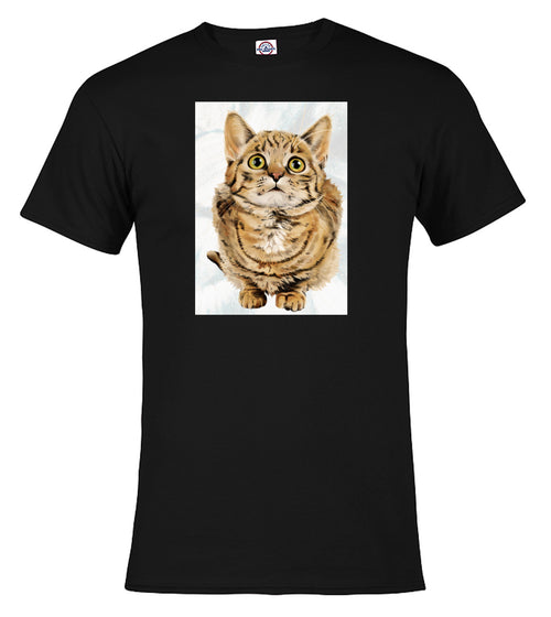 Black Cat Look Up T-Shirt