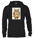 Black Cat Look Up Hoodie
