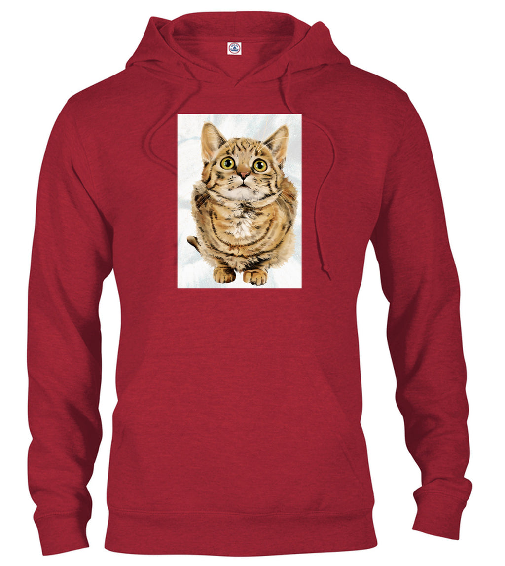 Red Cat Look Up Hoodie
