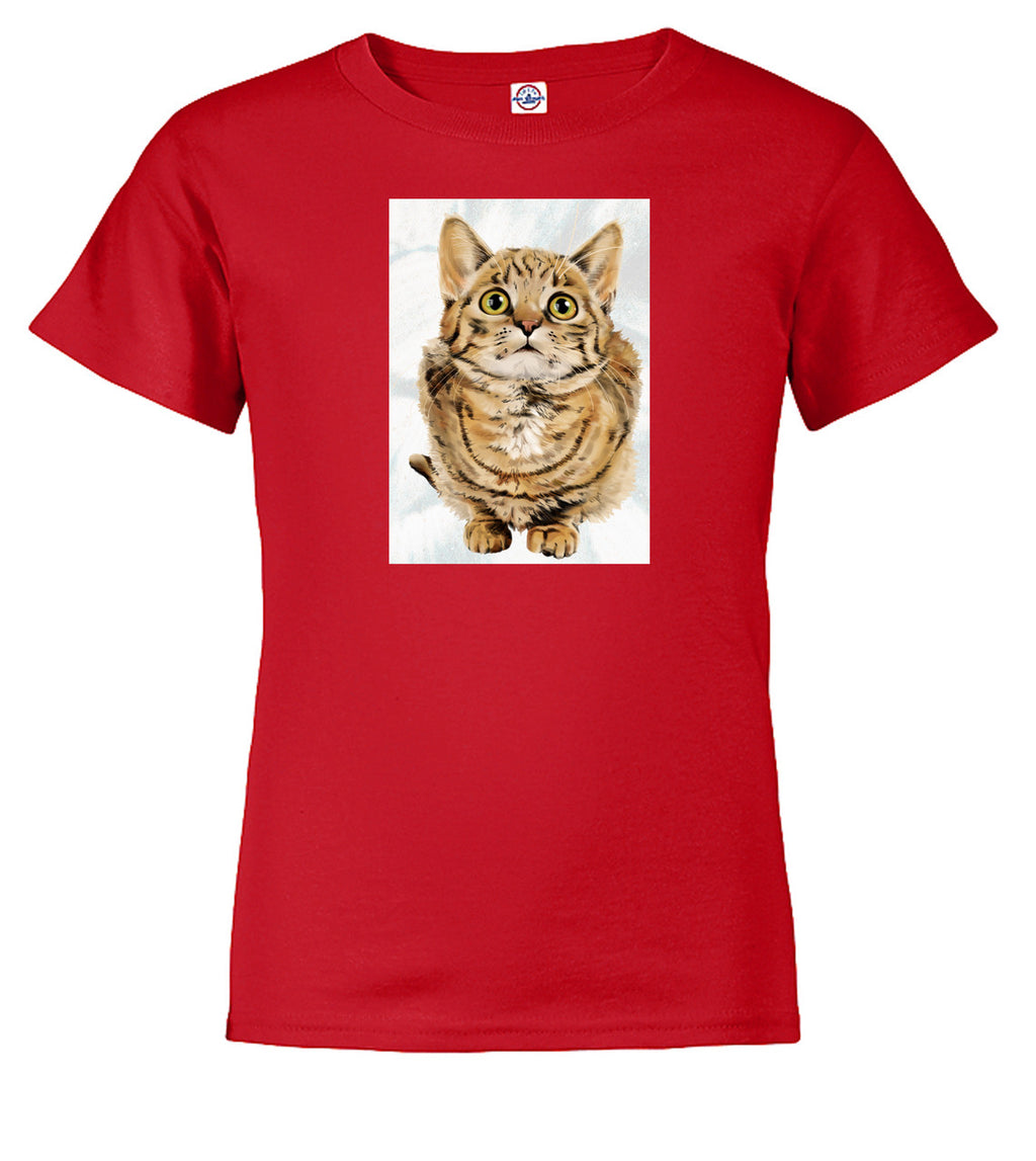 Red Cat Look Up Youth/Toddler T-Shirt