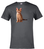Charcoal Cat Pose T-Shirt