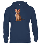 Navy Cat Pose Hoodie