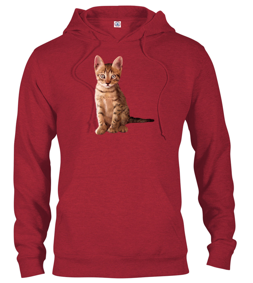 Red Cat Pose Hoodie