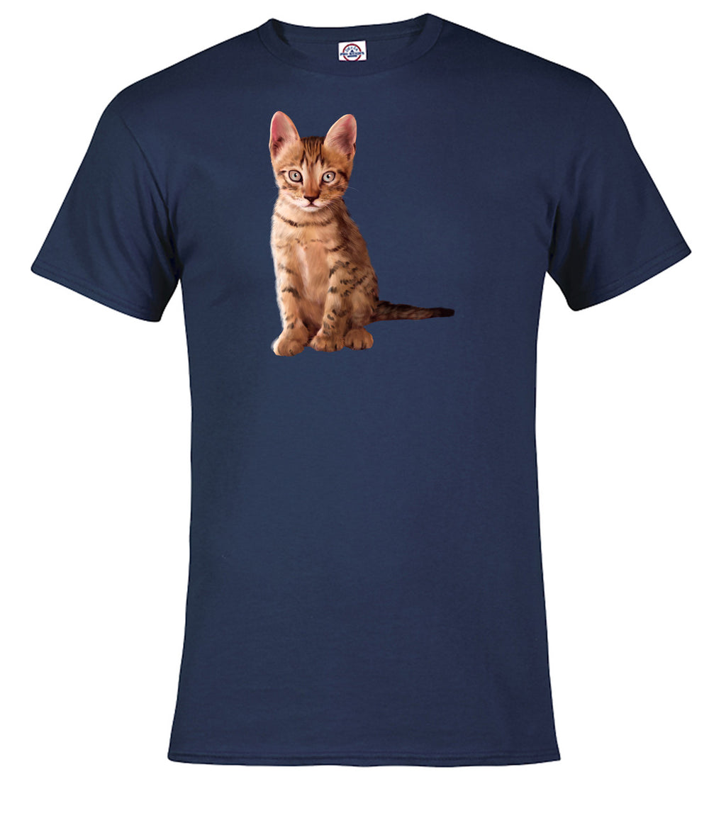 Navy Cat Pose T-Shirt