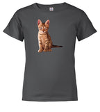 Charcoal Cat Pose Youth/Toddler T-Shirt