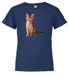 Navy Cat Pose Youth/Toddler T-Shirt