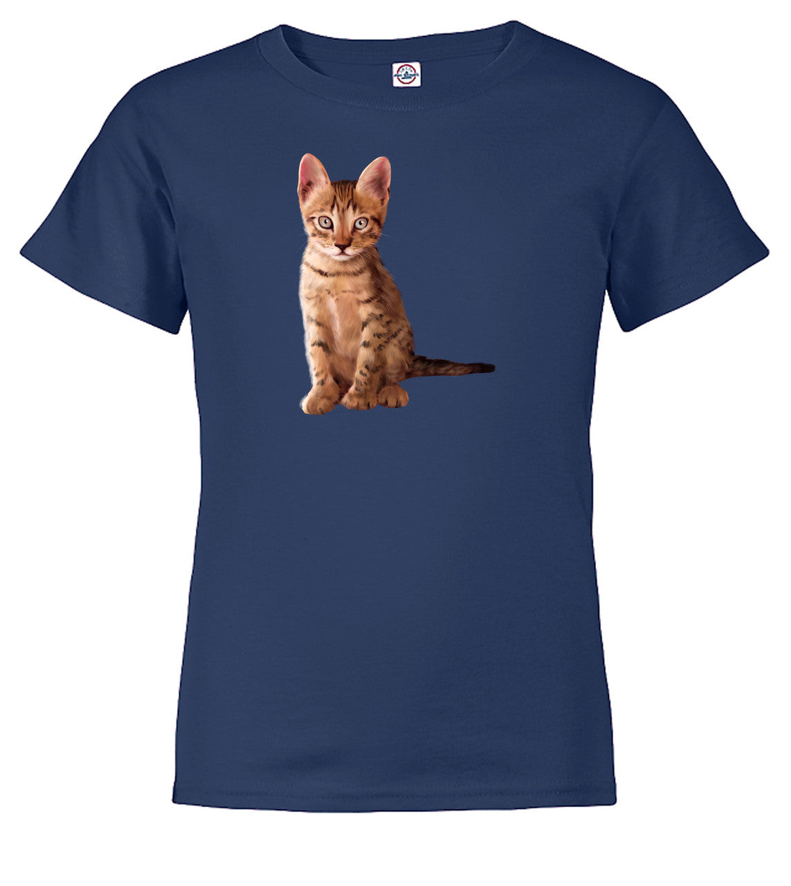 Navy Cat Pose Youth/Toddler T-Shirt