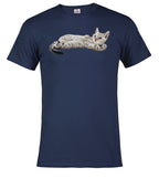 Navy Cat Spluff T-Shirt