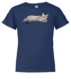 Navy Cat Spluff Youth/Toddler T-Shirt