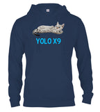 Navy Cat Yolo Hoodie