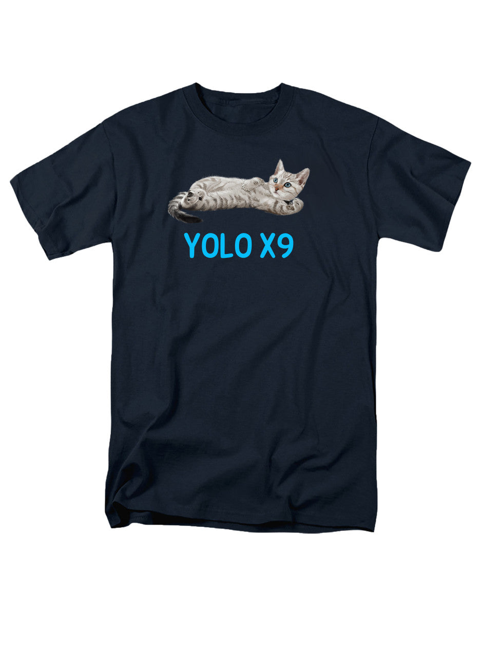 Navy Cat Yolo T-Shirt