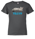 Charcoal Cat Yolo Youth/Toddler T-Shirt