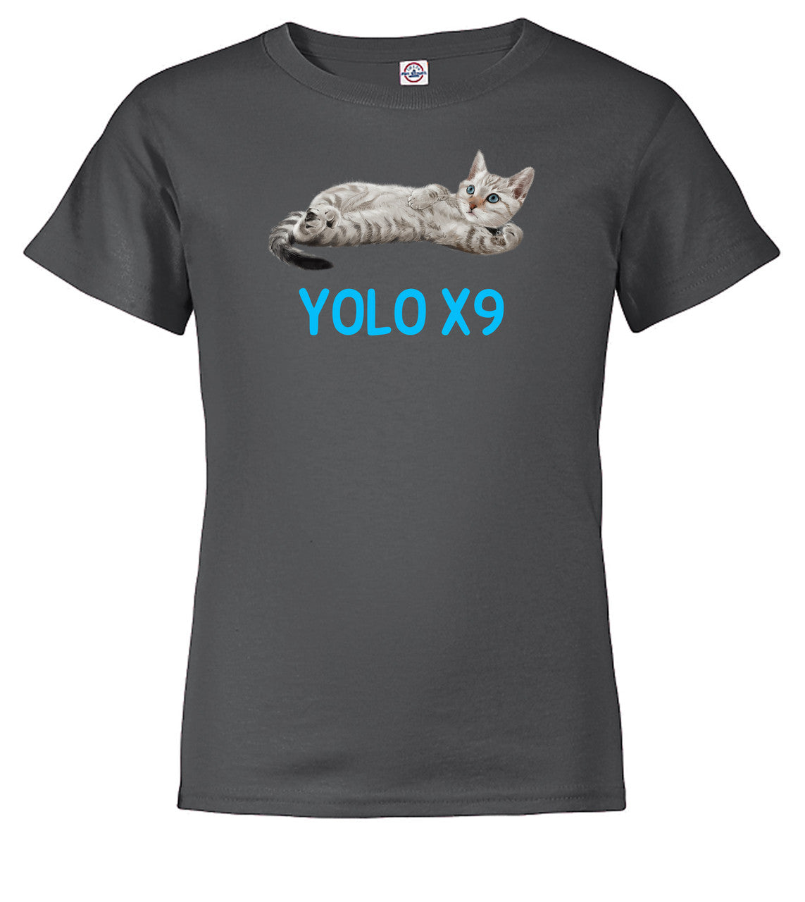 Charcoal Cat Yolo Youth/Toddler T-Shirt