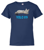 Navy Cat Yolo Youth/Toddler T-Shirt