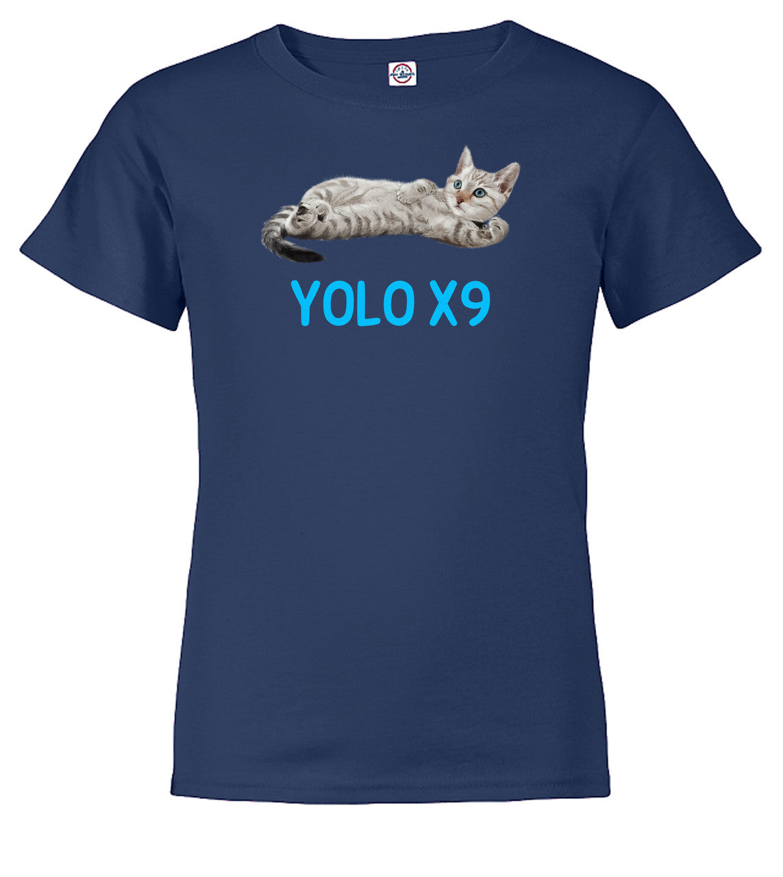 Navy Cat Yolo Youth/Toddler T-Shirt