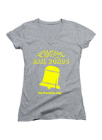 Gray Chico's Bail Bonds Juniors V-Neck T-Shirt