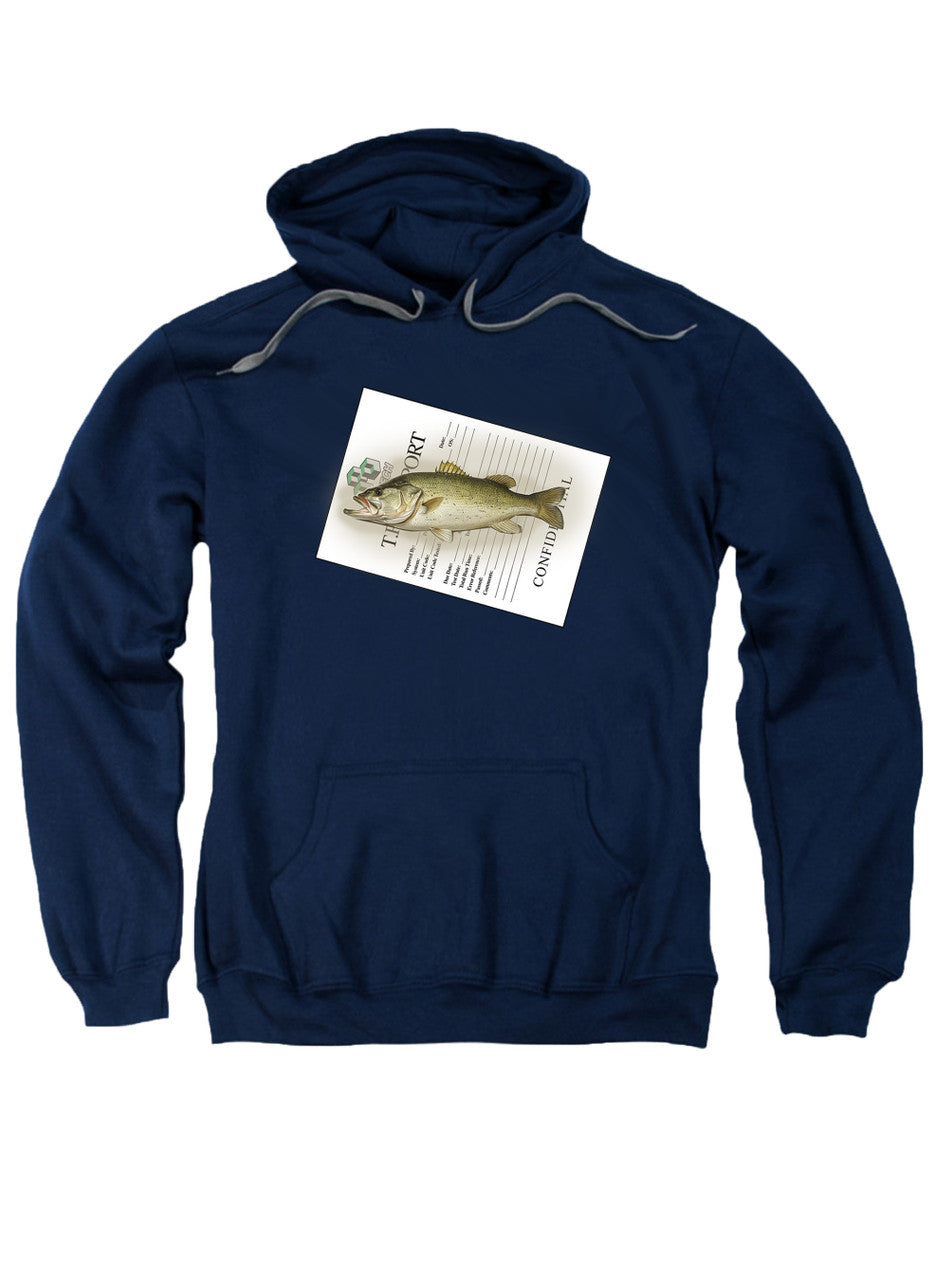 Navy Cleaning Fish Hoodie