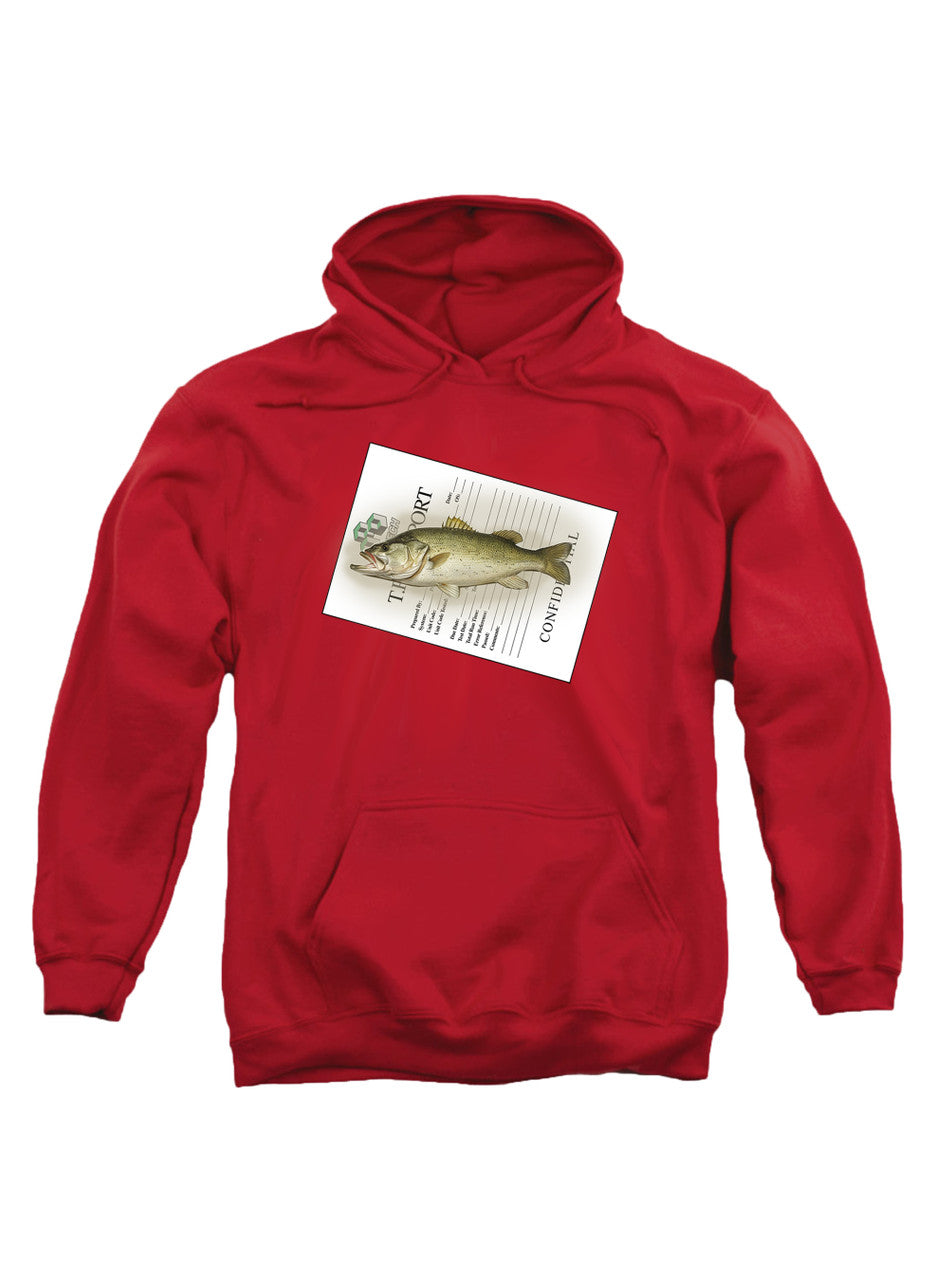 Red Cleaning Fish Hoodie