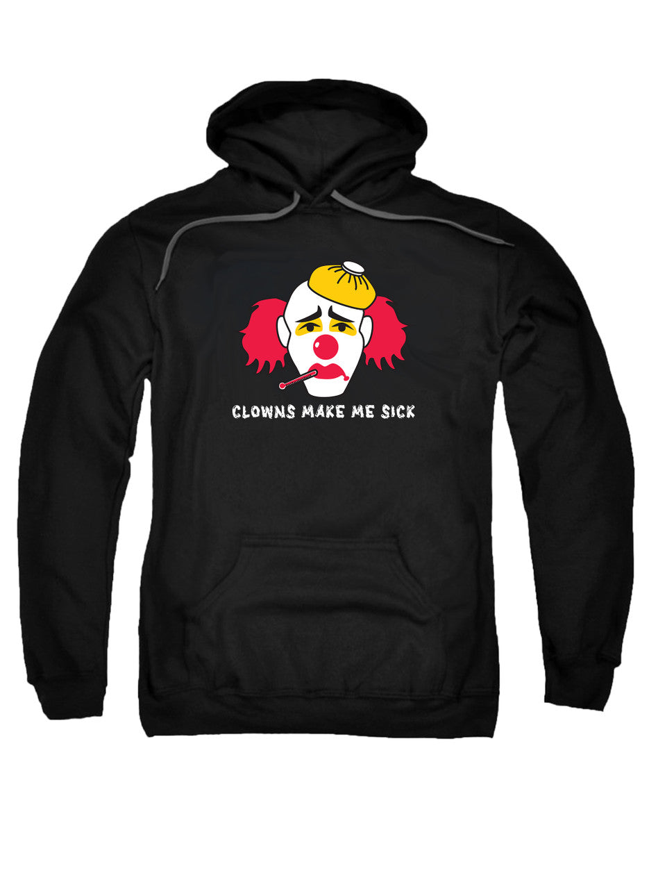 Black Clowns Make Me Sick Hoodie