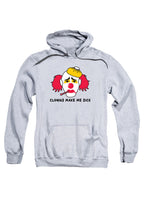 Gray Clowns Make Me Sick Hoodie