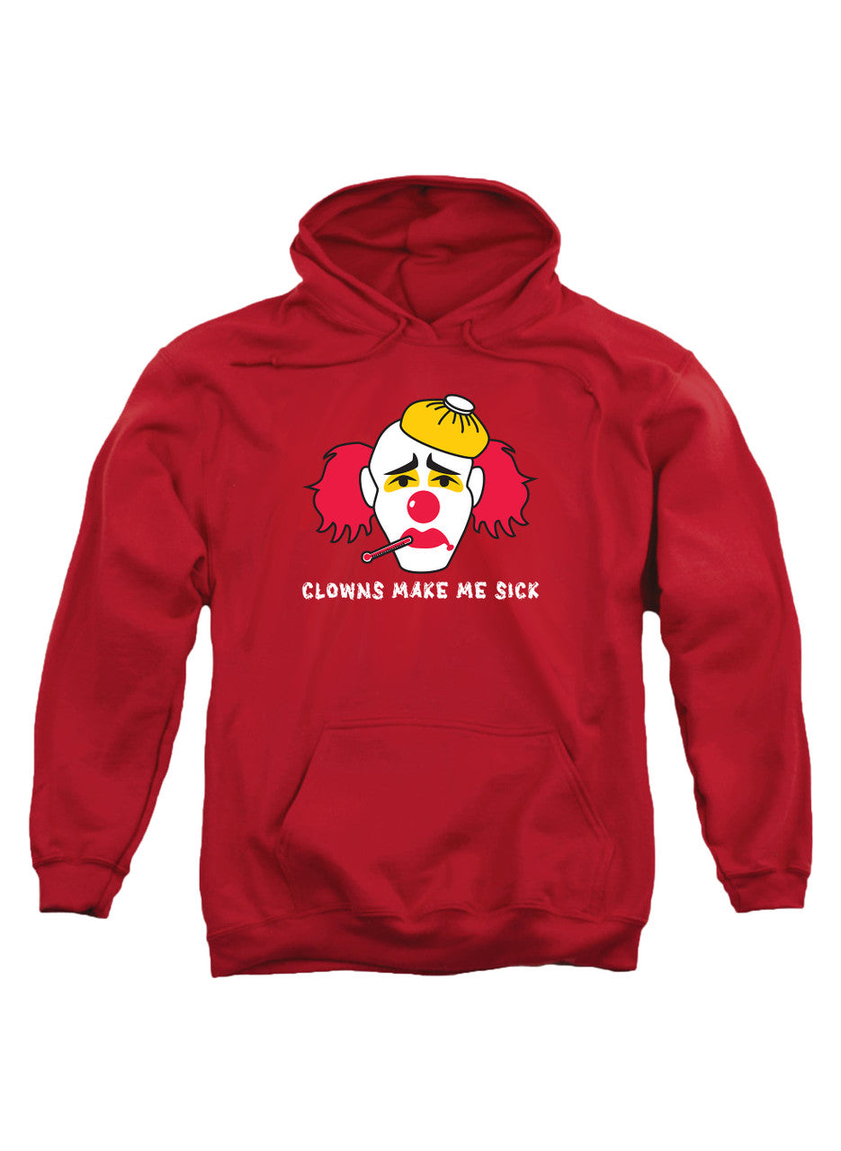 Red Clowns Make Me Sick Hoodie