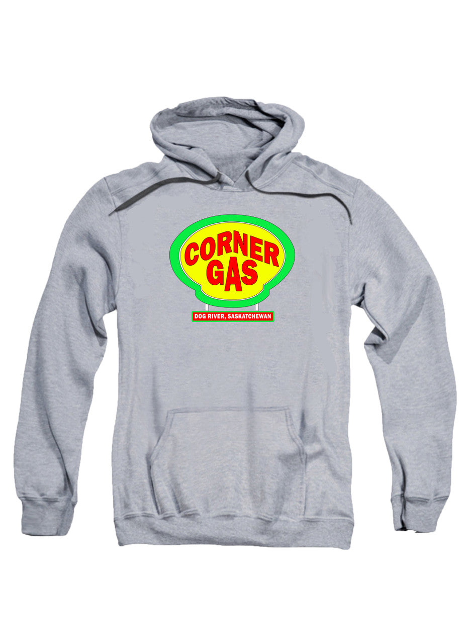 Gray Corner Gas Logo Hoodie