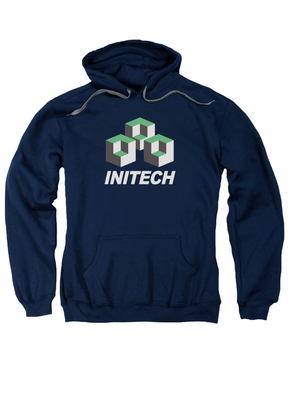 Navy Corporate Logo Emblem Hoodie