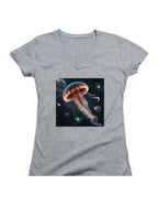 Gray Cosmic Jelly Juniors V-Neck T-Shirt