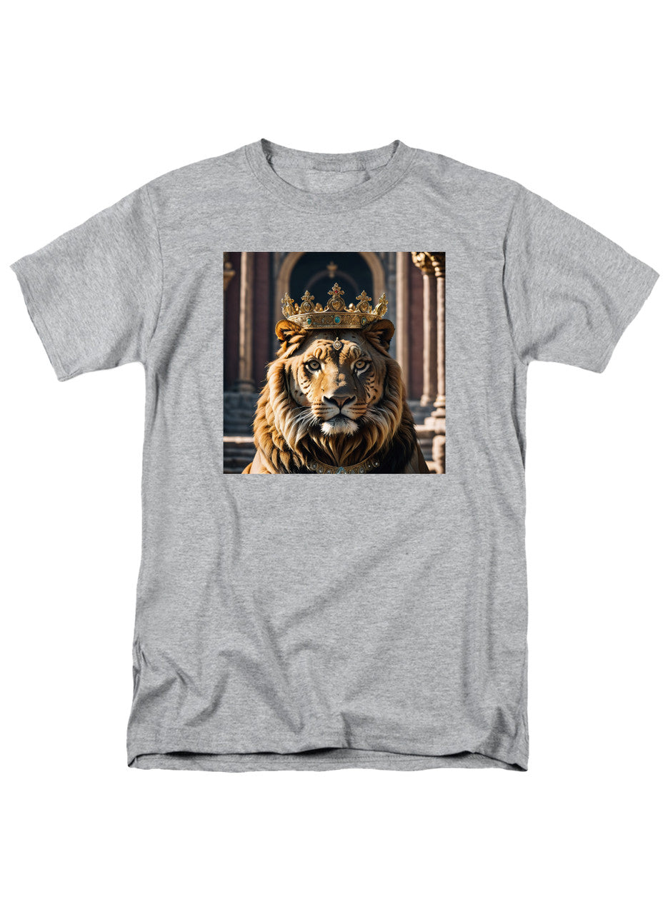 Gray Crowned Big Cat T-Shirt