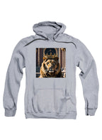 Gray Crowned Big Cat Hoodie
