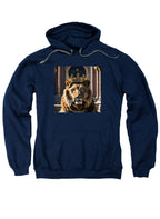 Navy Crowned Big Cat Hoodie