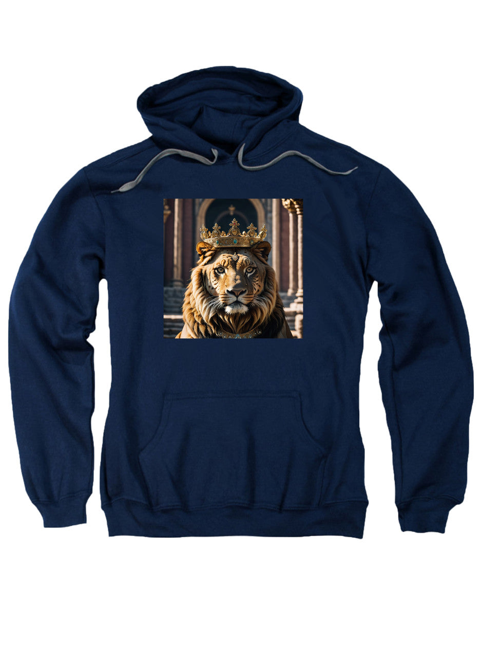 Navy Crowned Big Cat Hoodie