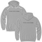 Custom Text Front and Back Pullover Hoodie - You Pick the Text