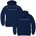 Custom Text Front and Back Pullover Hoodie - You Pick the Text