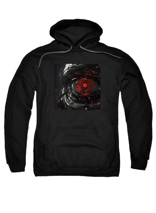 Black Cyborg Eye Hoodie