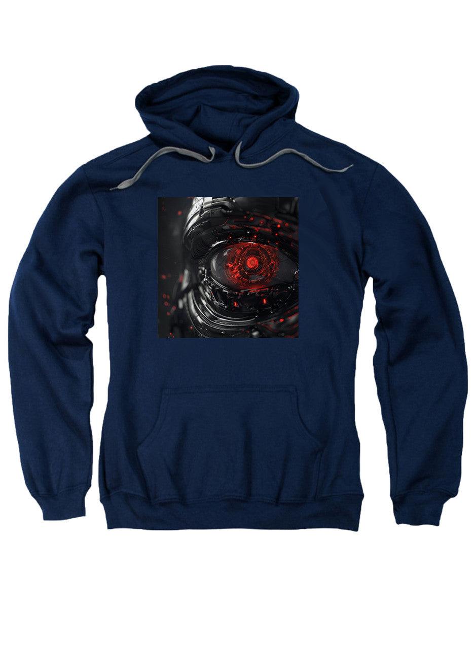 Navy Cyborg Eye Hoodie