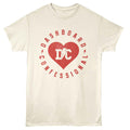 Natural Dashboard Confessional t-shirt featuring Dashboard Confessional Lightning Bolt Heart design