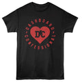 Black Dashboard Confessional t-shirt featuring Dashboard Confessional Lightning Bolt Heart design