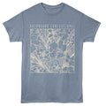 Indigo heather Dashboard Confessional t-shirt featuring Dashboard Confessional Floral design