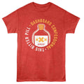 Red heather Dashboard Confessional t-shirt featuring Dashboard Confessional The Bitter Pill design