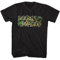 Black Double Dragon t-shirt featuring Double Dragon Vintage Logo arcade design