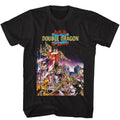 Black Double Dragon t-shirt featuring Double Dragon II The Revenge 1988 design