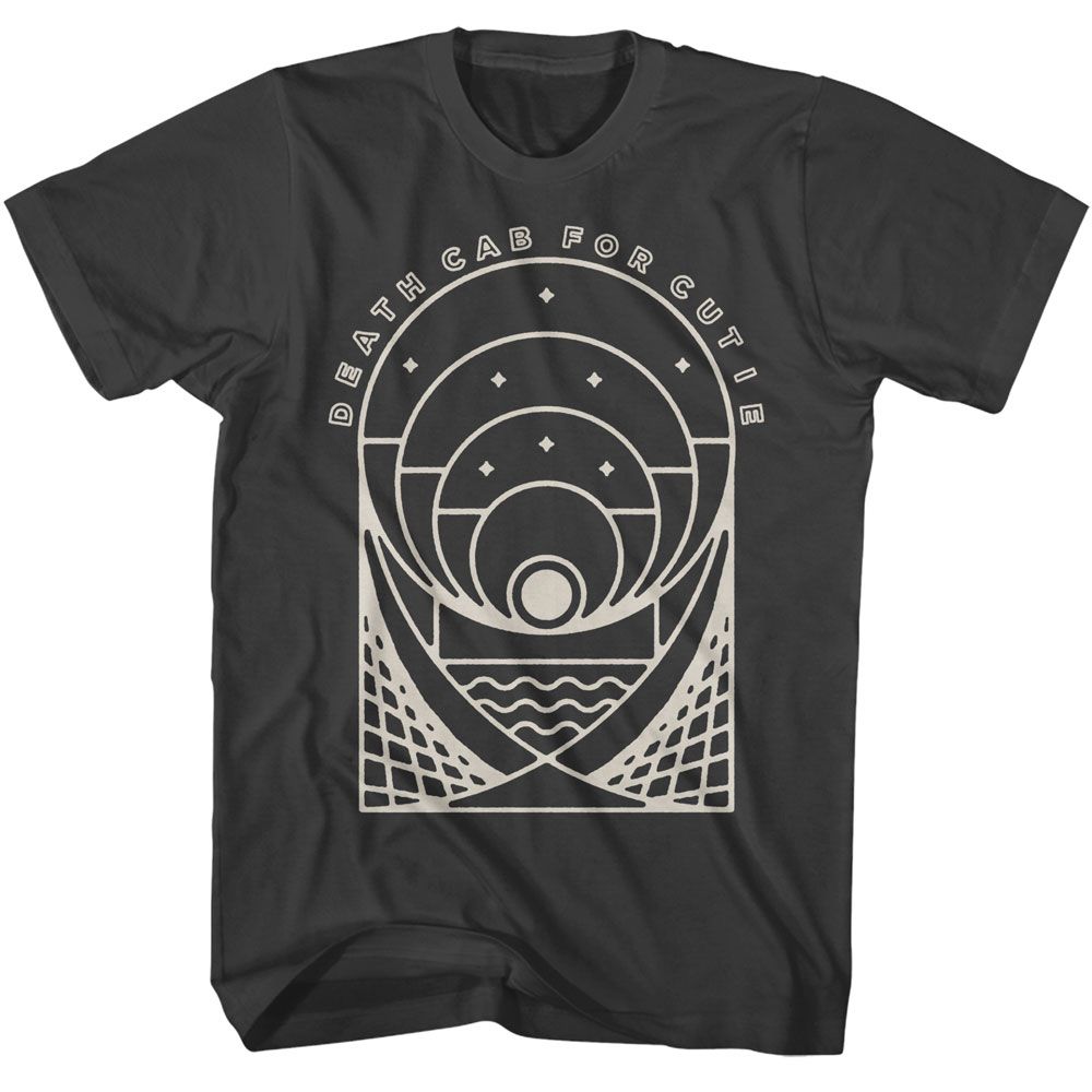 Smoke gray Death Cab for Cutie t-shirt featuring Death Cab for Cutie Geometric design